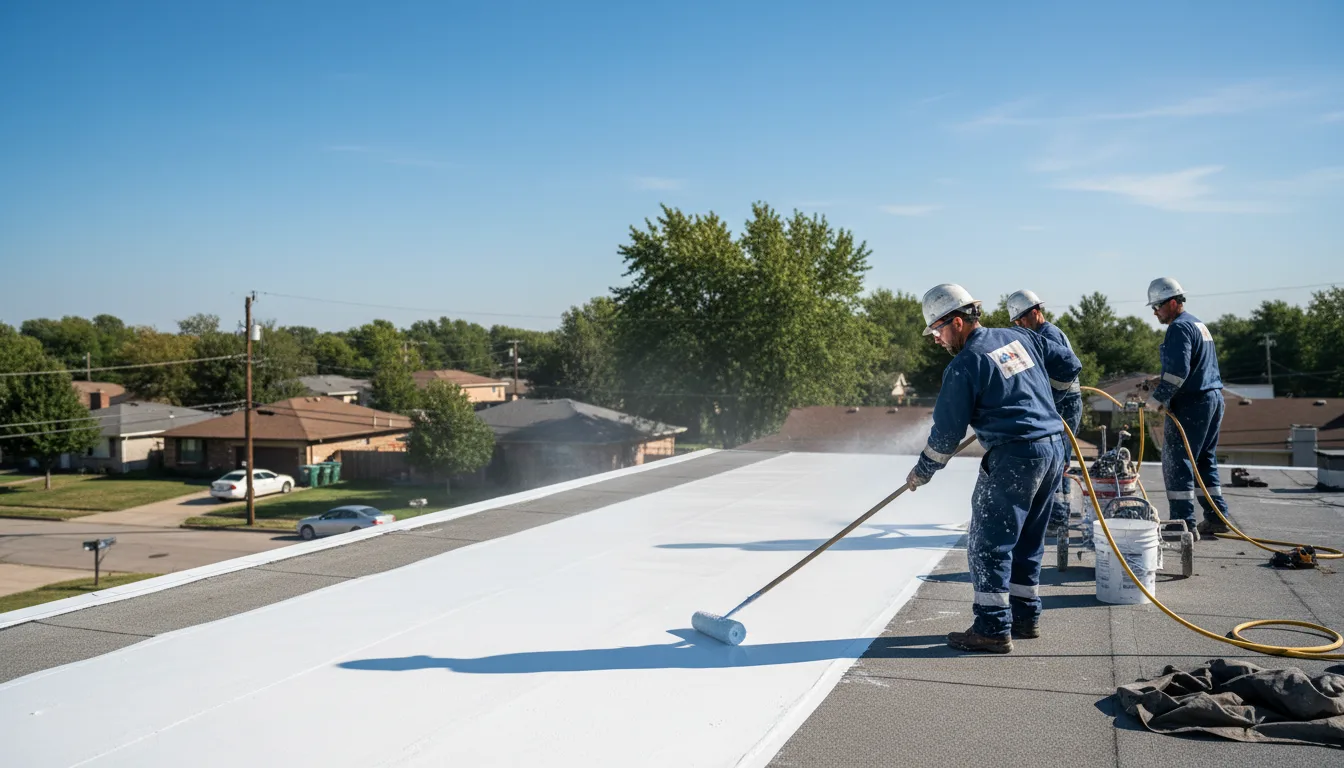 Commercial roof coating in Clarence, NY near me